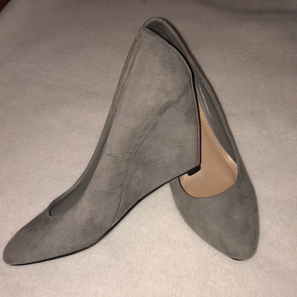 Suede Wedge Heel